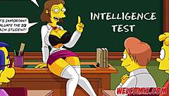 Jamming the college tutor and dean intelligence test the simptoons